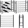 Casier à bouteilles pour 36 bouteilles Noir Fer - casier à bouteilles - casiers à bouteilles - Home