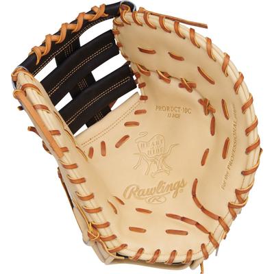 Rawlings Heart of the Hide Series 13" Baseball First Base Mitt - Left Hand Throw - Camel/Black Brown/Black