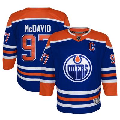 Jugend Connor McDavid Royal Edmonton Oilers Home Premier Spielertrikot Image