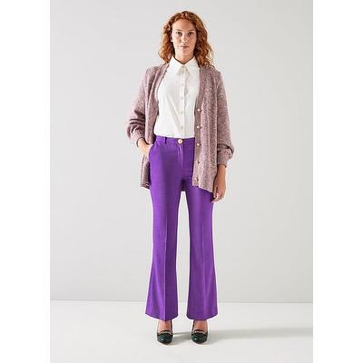 Kennedy Purple Trousers with LENZING ECOVERO viscose, Violet