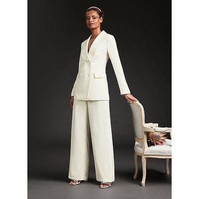 Iris Ivory Crepe Bridal Tuxedo Trousers New Ivory, New Ivory