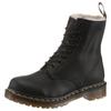 Schnürboots DR. MARTENS "1460 Serena", Damen, Gr. 41, schwarz, Leder, unifarben, klassisch, Schuhe, Chunky Boots, Plateau Schuh, Boots mit Warmfutterausstattung