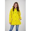 Regenjacke DEPROC ACTIVE "Friesennerz HALIFAX UMBRELLA", Damen, Gr. 52 (XXL), gelb, Obermaterial: 100% Polyurethan; Futter: 100% Polyester, casual, figurumspielend, Langarm gerader Abschluss mit Druckknopf, Jacken, auch in Großen Größen erhältlich