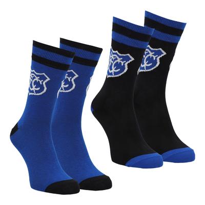 Everton 2er-Pack Retro-Socken – Schwarz/Blau – Unisex Image