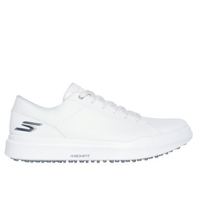 Skechers Men's Relaxed Fit: GO GOLF Drive 6 Shoes | Size 9.0 | White | Leather/Synthetic | Arch Fit