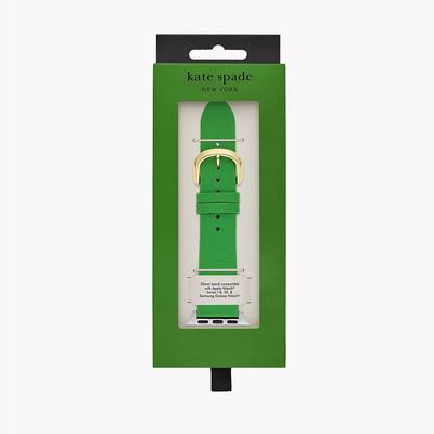 Kate Spade Wearables | Kate Spade Apple Watch Band Green Fabric 38/40/41/42/44/45/49 Mm Nib | Color: Green | Size: Os