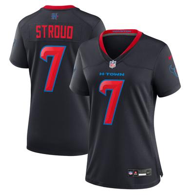 Nike C.J. Stroud Marineblaues Ausweichtrikot der Houston Texans für Damen Image