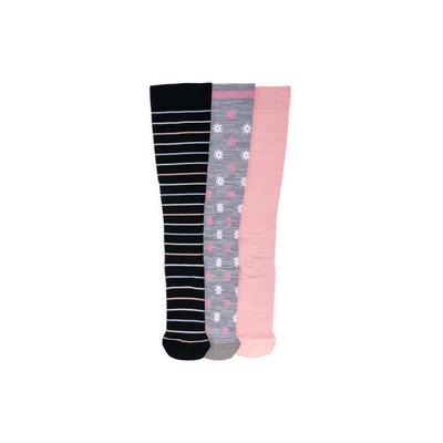 Plus Size Women's 3 Pair Pack Compression Socks by MUK LUKS in Med Grey (Size ONESZ)