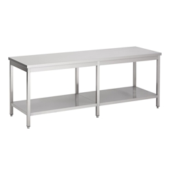 Combisteel Arbeitstisch mit Grundboden aus Edelstahl 2200x600x900mm Image