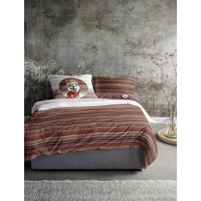 Bettwäsche IRISETTE "Zobel 8556", rot, B/L: 135cm x 200cm, , Biber, B/L: 80cm x 80cm, Biber, Obermaterial: 100% Baumwolle, Bettwäsche, samtig weich Image