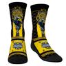 Youth Rock Em Socks Navy Michigan Wolverines College Football Playoff 2023 National Champions Gilded Helmet Crew