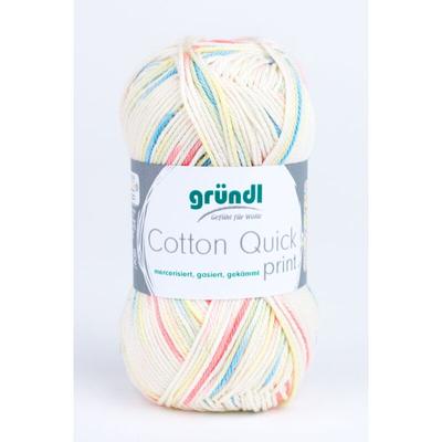 Wolle Cotton Quick print 50 g baby multicolor Handarbeit - Gründl