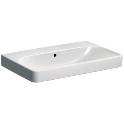 Smyle Square - Waschtisch 75x48x17 cm, mit Überlauf, ohne Hahnloch, weiß 500.249.00.2 - Geberit Image