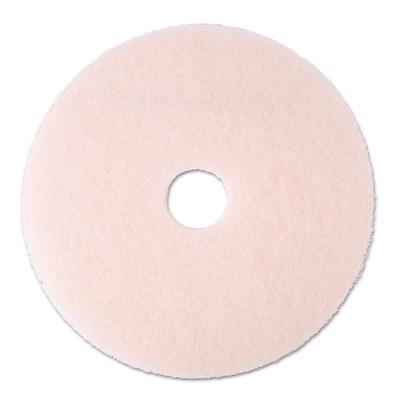 3M 25858 Ultra High-Speed Eraser Floor Burnishing Pad 3600, 20" Diameter, Pink, 5/Carton - Carton of 5