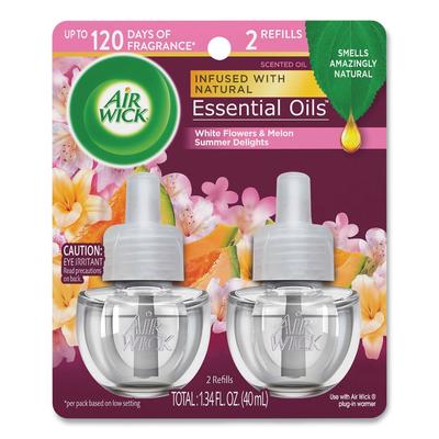 Air Wick 91112 Life Scents Scented Oil Refills, Summer Delights, 0.67 oz, 2/Pack - Pack of 2