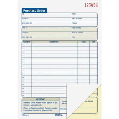 Adams Business Forms DC5831 Purchasing Statements, Duplicate, Carbonless