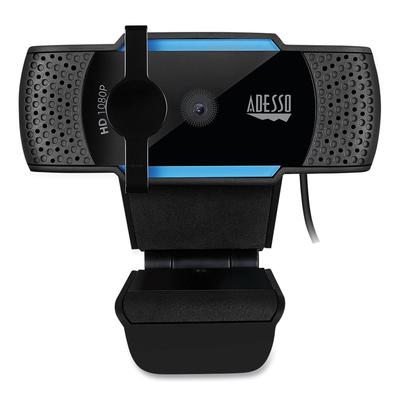 Adesso CYBERTRACKH5 CyberTrack H5 1080P HD USB AutoFocus Webcam with Microphone, 1920 Pixels x 1080 Pixels, 2.1 Mpixels, Black