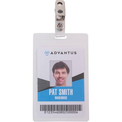 Advantus 97102 Card Holders, Self-Laminating, Vertical, 2-1/4