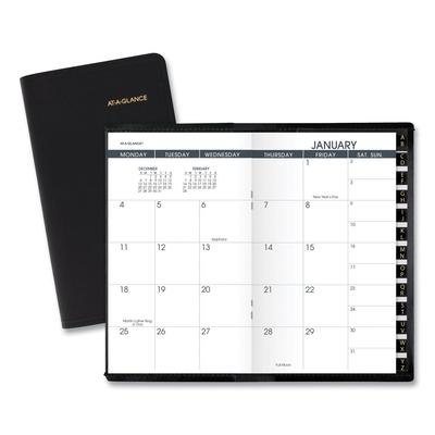 At-A-Glance 70-064-05 Pocket-Size Monthly Planner, 6 x 3.5, Black Cover, 13-Month (Jan to Jan): 2024 to 2025