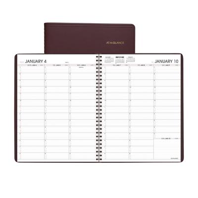 At-A-Glance 70-950-50 Weekly Appointment Book, 11 x 8.25, Winestone Cover, 13-Month (Jan to Jan): 2024 to 2025