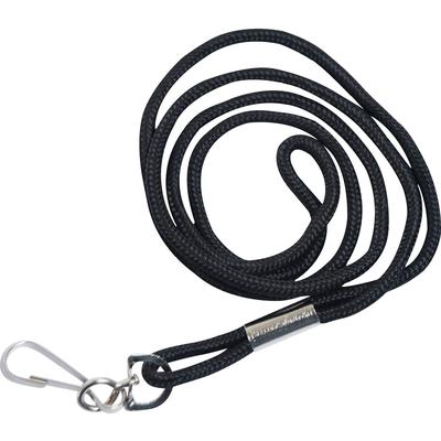 Baumgarten's 68939 34 Lanyard, Round, Metal Hook Fastener, Black - Pack of 12