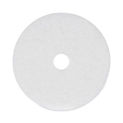 Boardwalk 4020WHI Polishing Floor Pads, 20" Diameter, White, 5/Carton - Case of 5