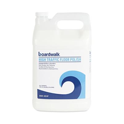 Boardwalk 4404FEA High Traffic Floor Polish, 1 gal Bottle BWK4404FEA