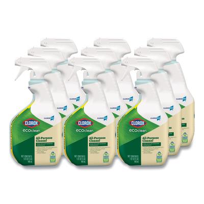 Clorox 60276CT Clorox Pro EcoClean All-Purpose Cleaner, Unscented, 32 oz Spray Bottle, 9/Carton - Case of 9 CLO60276CT