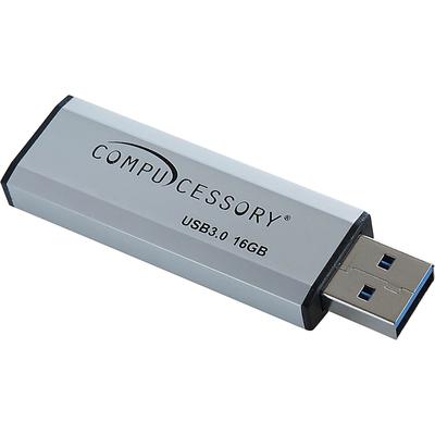 Compucessory 26469 Flash Drive, USB 3.0, 16GB, 2-1/10