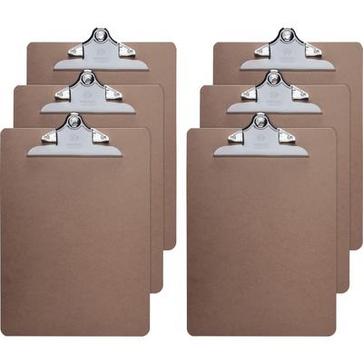 Business Source 65637BD Clipboards, Hardboard, Metal Clip, 9