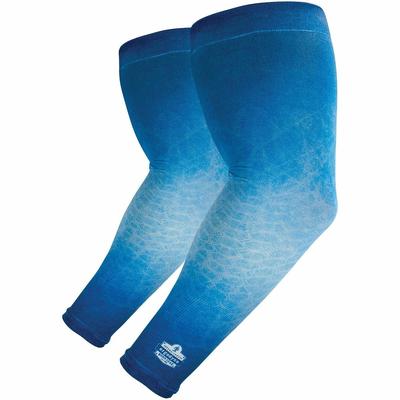 Chill-Its 12196 Chill-Its 6695 Sun Protection Arm Sleeves, Polyester/Spandex, X-Large/2X-Large, Blue, Ships in 1-3 Business Days - 1 Pair