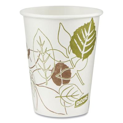 Dixie 2338WSCT Pathways Paper Hot Cups, 8oz, 25/Bag, 20 Bags/Carton - Case of 500