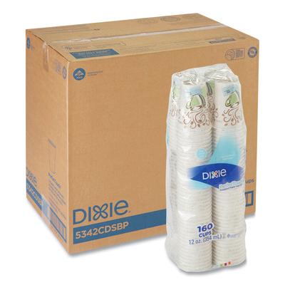 Dixie 5342CDSBPCT PerfecTouch Paper Hot Cups, 12 oz, Coffee Haze, 160/Pack, 960/Carton - Case of 960
