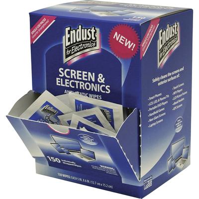 Endust 14316 Electronic Screen Wipes, Anti-Static, 5