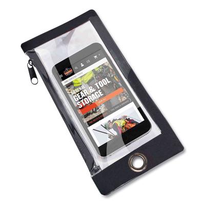 Ergodyne 19763 Squids 3760 Phone Pouch + Trap for Plus Size Phones, Clear/Black, Ships in 1-3 Business Days EGO19763