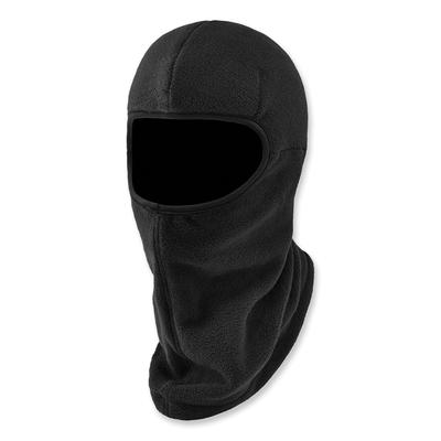 Ergodyne 16894 N-Ferno 6893Z Balaclava w/ Zipper for Bump Cap Insert, Polyester Fleece, One Size Fit Most, Black, Ships in 1-3 Business Days