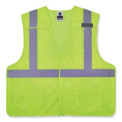 Ergodyne 21527 GloWear 8217BA Class 2 Breakaway Mesh Vest, Polyester, 2X-Large/3X-Large, Lime, Ships in 1-3 Business Days EGO21527
