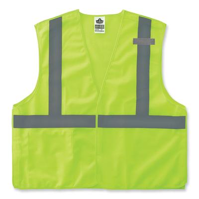 Ergodyne 24549 GloWear 8215BA-S Single Size Class 2 Economy Breakaway Mesh Vest, Polyester, 5X-Large, Lime, Ships in 1-3 Business Days EGO24549