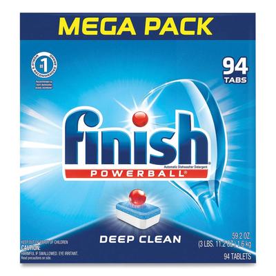 Finish® 97330CT Powerball Dishwasher Tabs, Fresh Scent, 94/Box, 4 Boxes/Carton - Case of 376