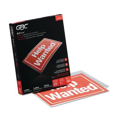 GBC® 3200717 EZUse Thermal Laminating Pouches, 7 mil, 9