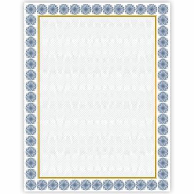 Geographics 48673 Award Certificates, 15/PK, Foil, Blue/Gold - Pack of 15