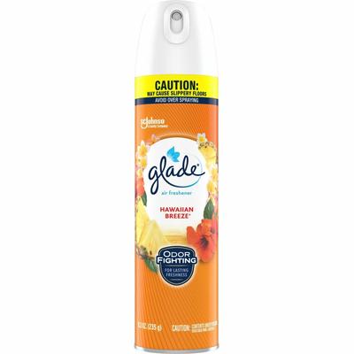 Glade 346571CT Hawaiian Breeze Scent Air Spray, Aerosol, 8.3 fl oz (0.3 quart), Hawaiian Breeze, 6/Carton, CFC-free, Ozone-safe - Case of 6