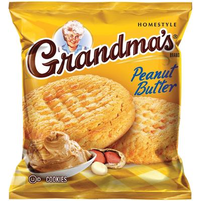 Grandma's 45091 Peanut Butter Cookies, Peanut Butter, 2.88 oz, 60/Carton - Case of 60