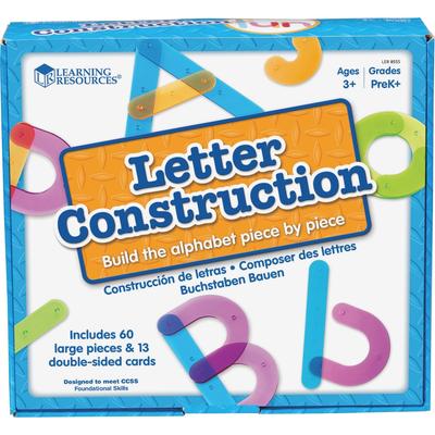 Learning Resources 8555 Letter Construction Activity Set, Pre K+, Ast - 1 Set