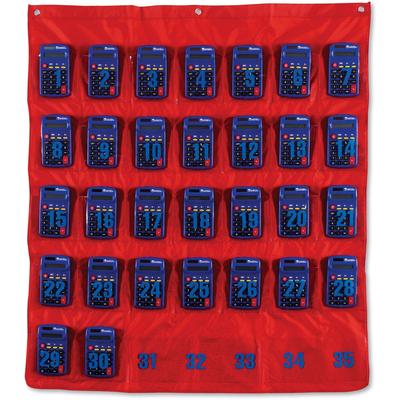 Learning Resources LER0056 Calculator Storage Pocket Chart, 3-3/4" x 4", Multi - Pack of 35