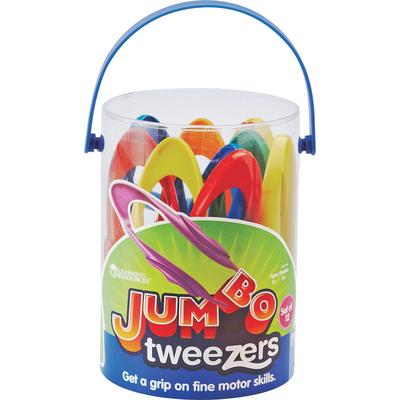 Learning Resources LER1963 Jumbo Tweezers Set, 12Pcs, 6 Colors