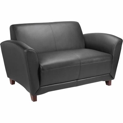 Lorell 68951 Bonded Reception Loveseat, 55