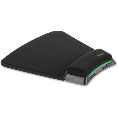 Kensington 55793 SmartFit Mouse Pad w/Wrist Rest, Nonskid Base, 10 1/4 x 10.38 x 1.1, Black