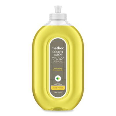 Method Products Inc. 00563CT Squirt + Mop Hard Floor Cleaner, 25 oz Spray Bottle, Lemon Ginger, 6/Carton - Case of 6 MTH00563CT