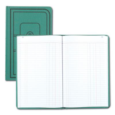 National Brand A66500J Tuff Series Accounting Journal, Single-Page 8-Column Accounting Format, Green Cover, 12 x 7.5 Sheets, 500 Sheets/Book